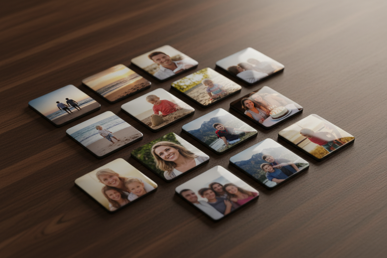 Product photo of personalized photo magnets