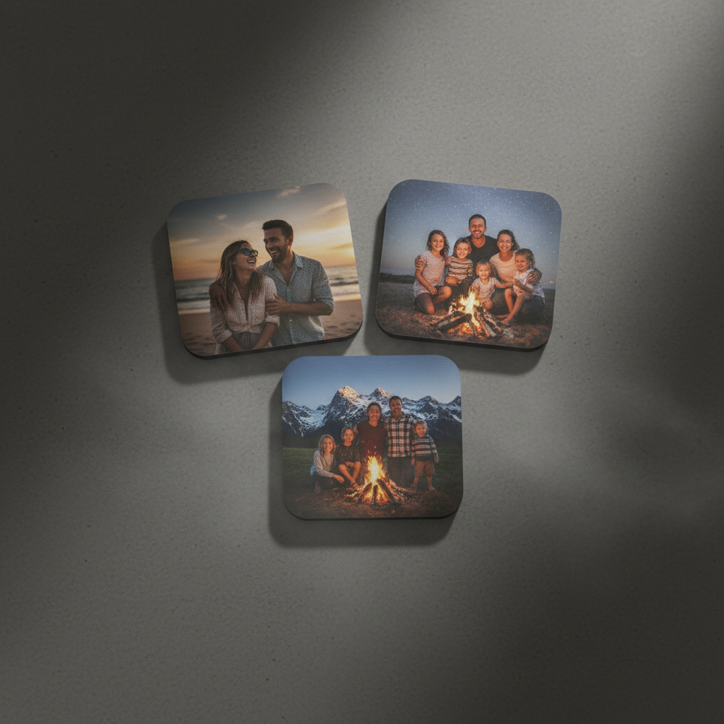 3 - 2.5" x 2.5" Photo Magnet